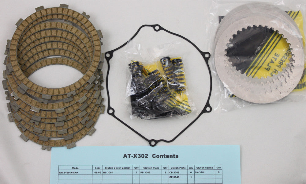 VESRAH Clutch Kit- Rmz450 '08-1 0 Suzuki AT-X302