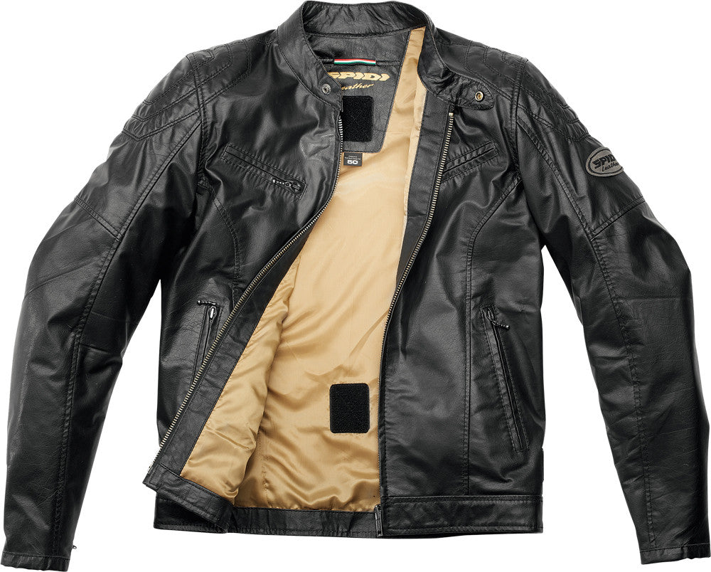 SPIDI Ring Leather Jacket Black E48/Us38 P129-026-48