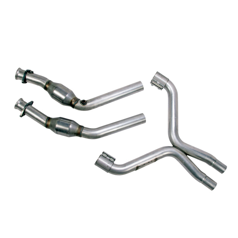 BBK 11-14 Mustang 3.7 V6 High Flow X Pipe With Catalytic Converters - 2-1/2 1814