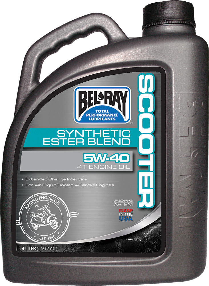 BEL-RAY Scooter Synthetic Ester Blend 4t Engine Oil 5w-40 4l 99429-B4LW