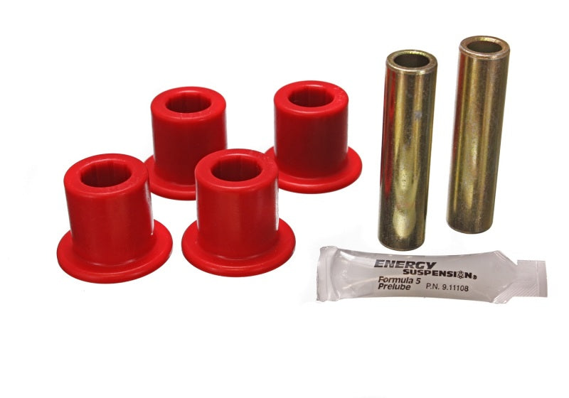 Energy Suspension Jeep Frame Shackle Bushing Set - Red 2.2120R