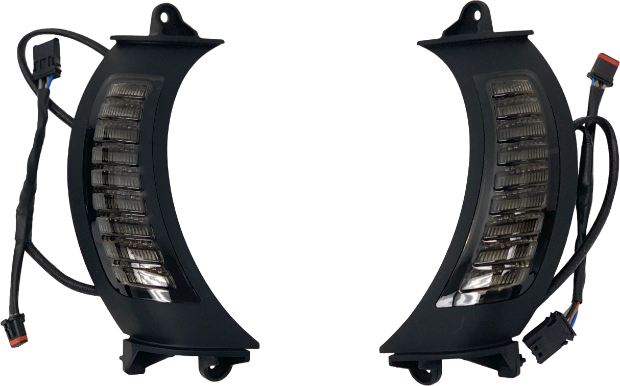 LETRIC LIGHTING COFltr Led Turnsignals Smoke/Blk Switchback White/AmberLLC-5BR-TS