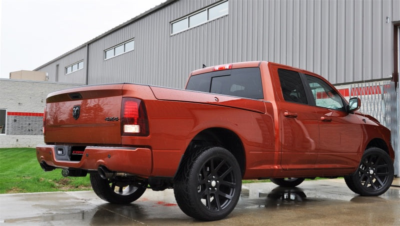 Corsa 09-14 Dodge Ram 1500 4.7L/5.7L V8 Quad/Crew Cab/Short Bed Black Dual Rear Exit Cat-Back Exhaus 14405BLK