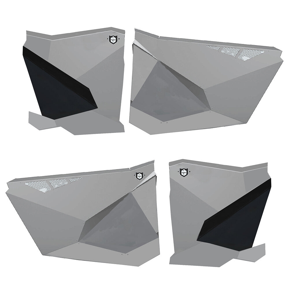 PRO ARMOR Traditional Half Doors Sparkle Silver Metallic P1910D003SSM