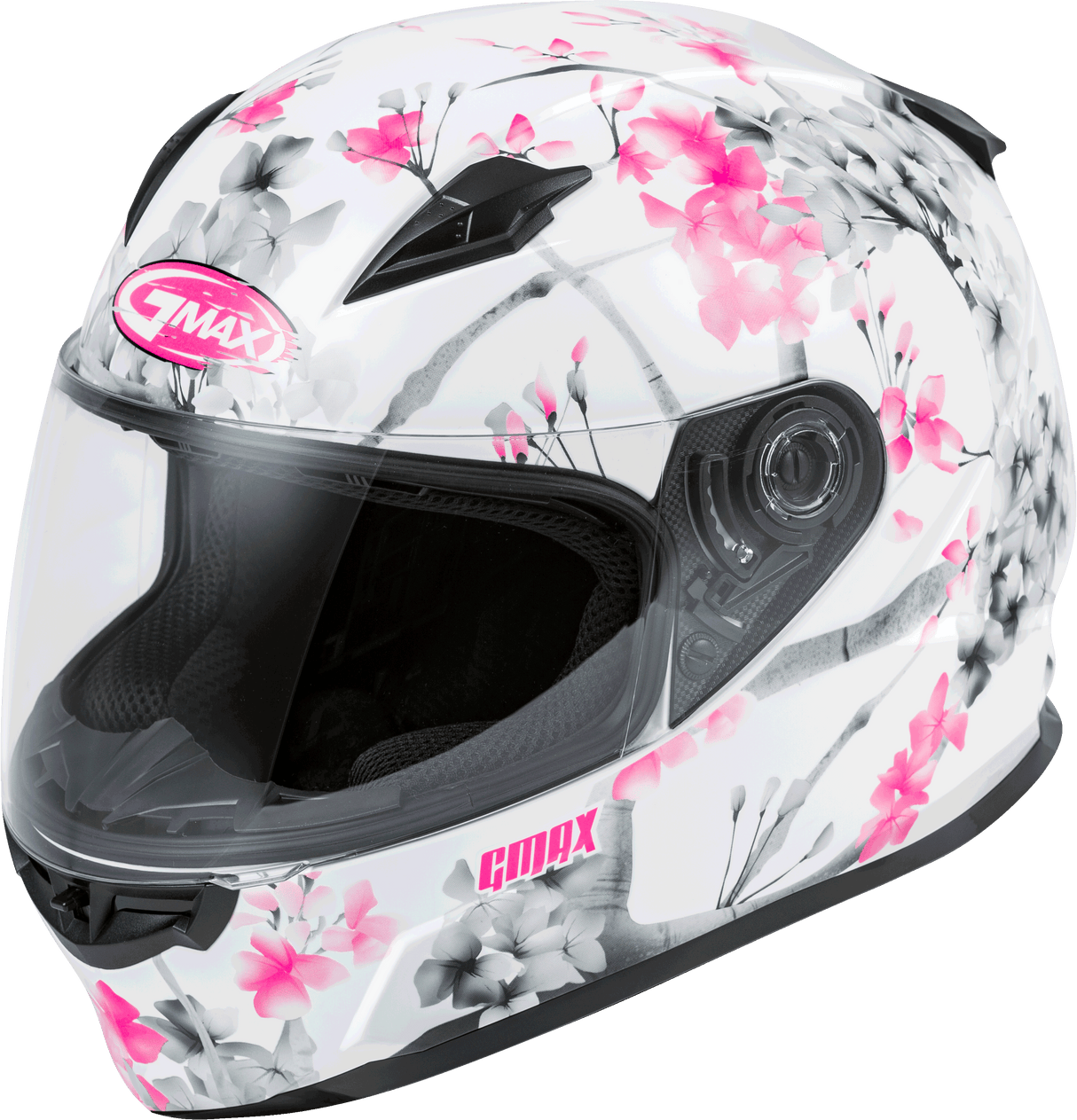 GMAX Ff-49 Full-Face Blossom Helmet White/Pink/Grey Xs F1496853