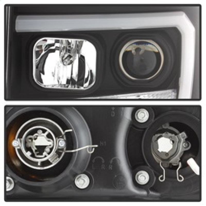 Spyder GMC Sierra 1500/2500/3500 07-13 V2 Projector Headlights- Black PRO-YD-GS07V2-LBDRL-BK 5083630