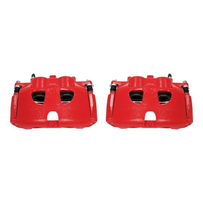 Power Stop 10-17 Ford Expedition Front Red Calipers w/Brackets - Pair S5236