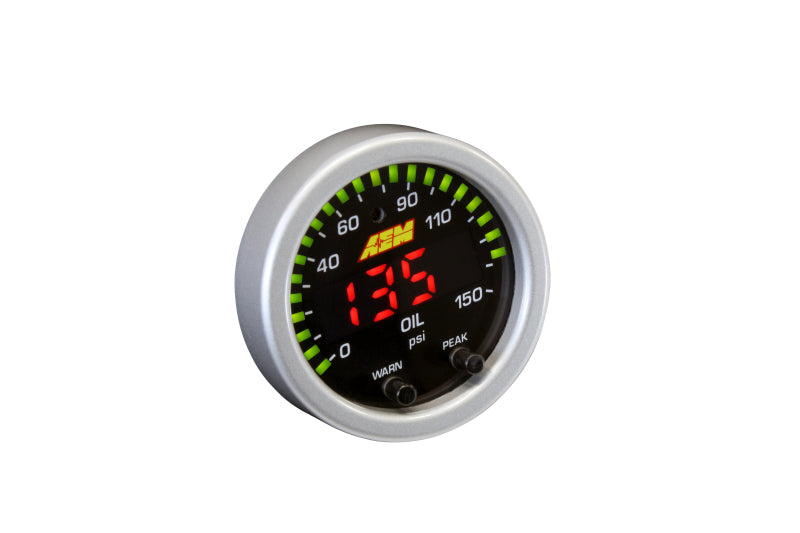 AEM X-Series 0-150 Oil Pressure Gauge Kit 30-0307