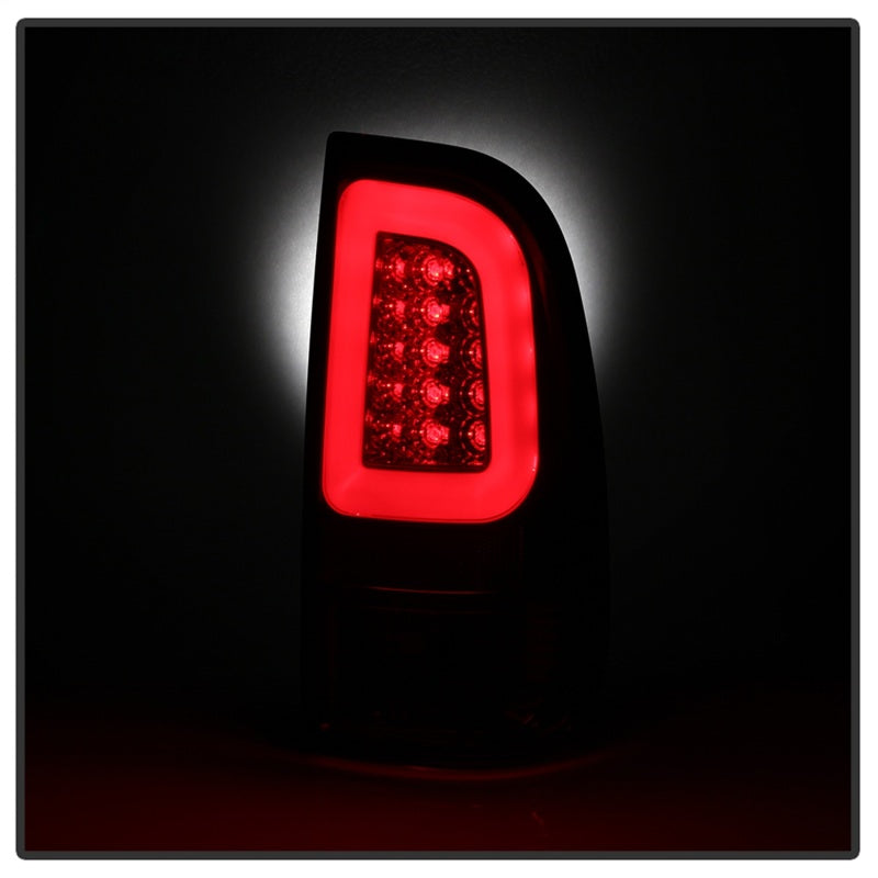Spyder 08-16 Ford Super Duty F-250 V3 Light Bar LED Tail Lights - Red Clear (ALT-YD-FS07V3-LBLED-RC) 5084736