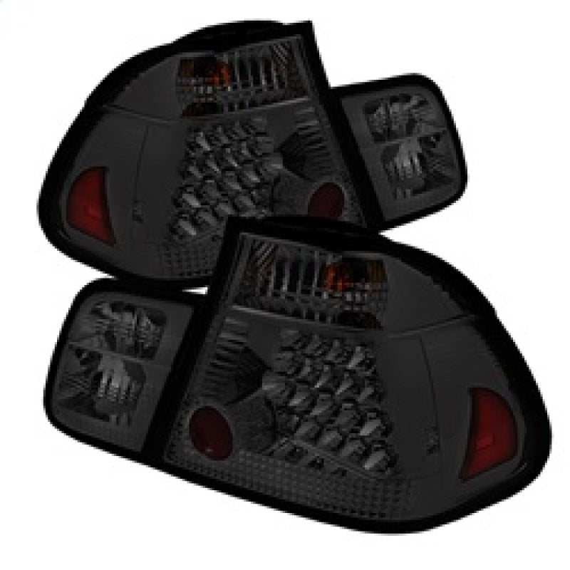 Spyder BMW E46 3-Series 02-05 4Dr Tail Lights Smke ALT-YD-BE4602-4D-LED-SM 5015068