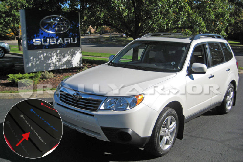 Rally Armor 2009+ Subaru Forester UR Black Mud Flap w/ Silver Logo MF11-UR-BLK/SIL