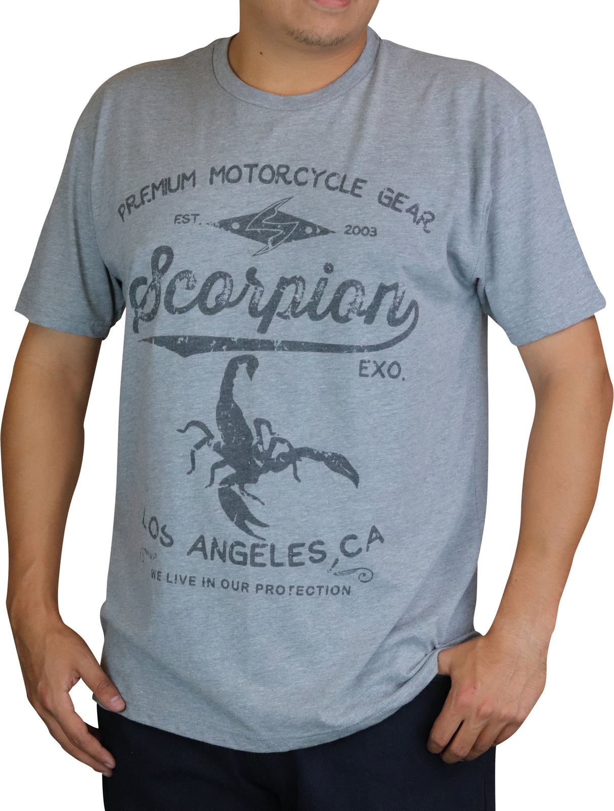SCORPION EXO Stinger Shirt Grey Md 61-741-04