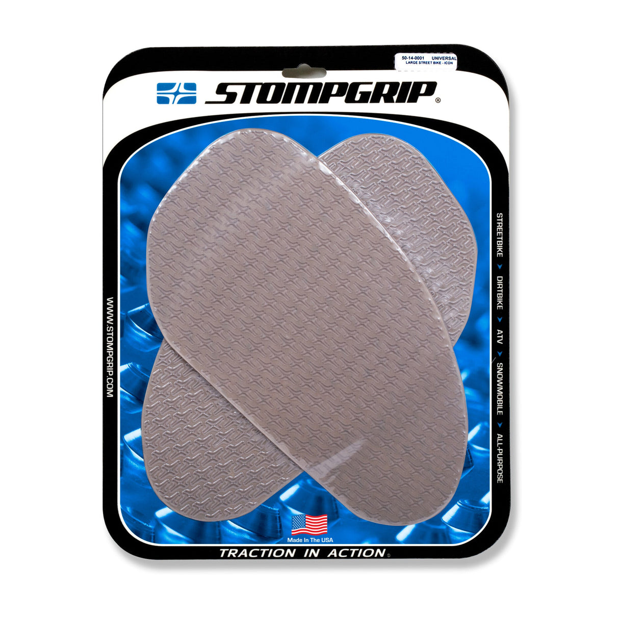 STOMPGRIP Universal Large Kit Icon Clear 50-14-0001C