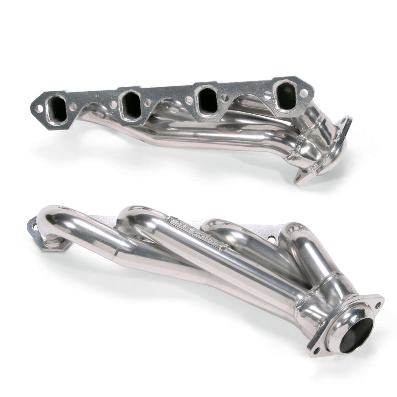 BBK 79-93 Mustang 5.0 Shorty Unequal Length Exhaust Headers - 1-5/8 Silver Ceramic 15150