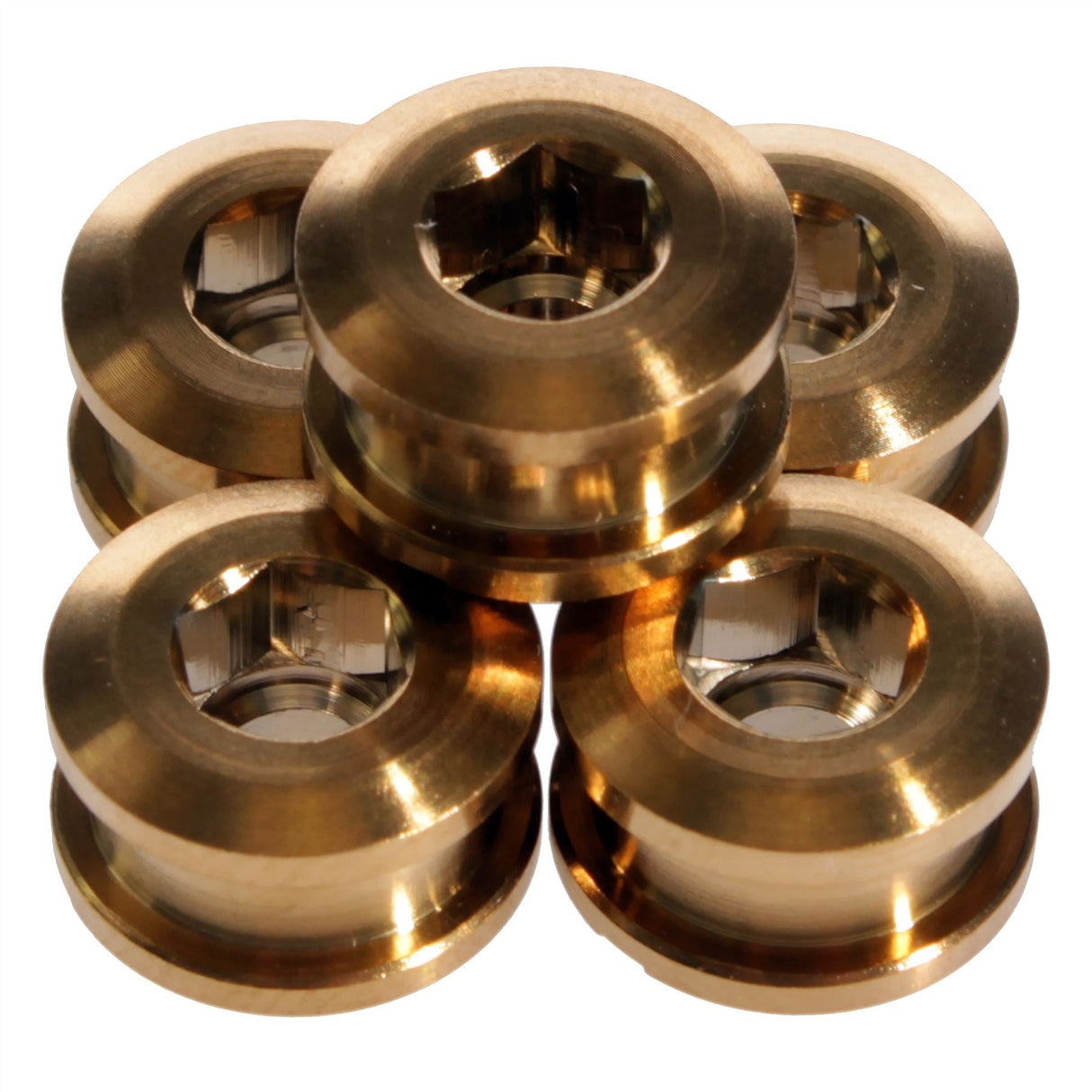 INSIGHT Alloy Chain Ring Bolts 6.5mm Gold INBO654GOGO