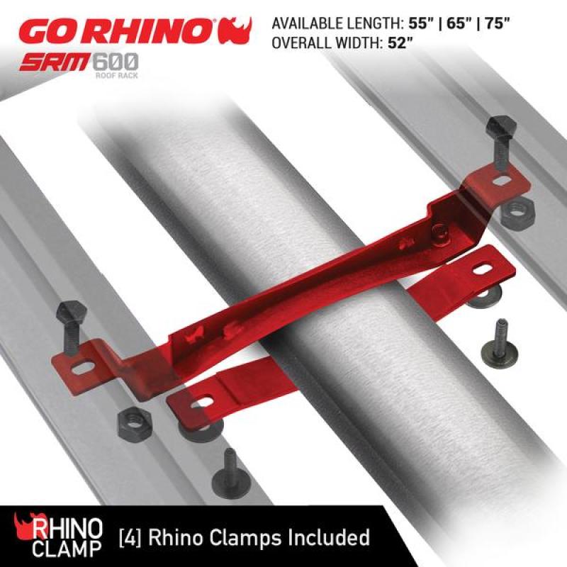 Go Rhino Universal 65in SRM 600 Basket Style Rack - Textured black 5936065T