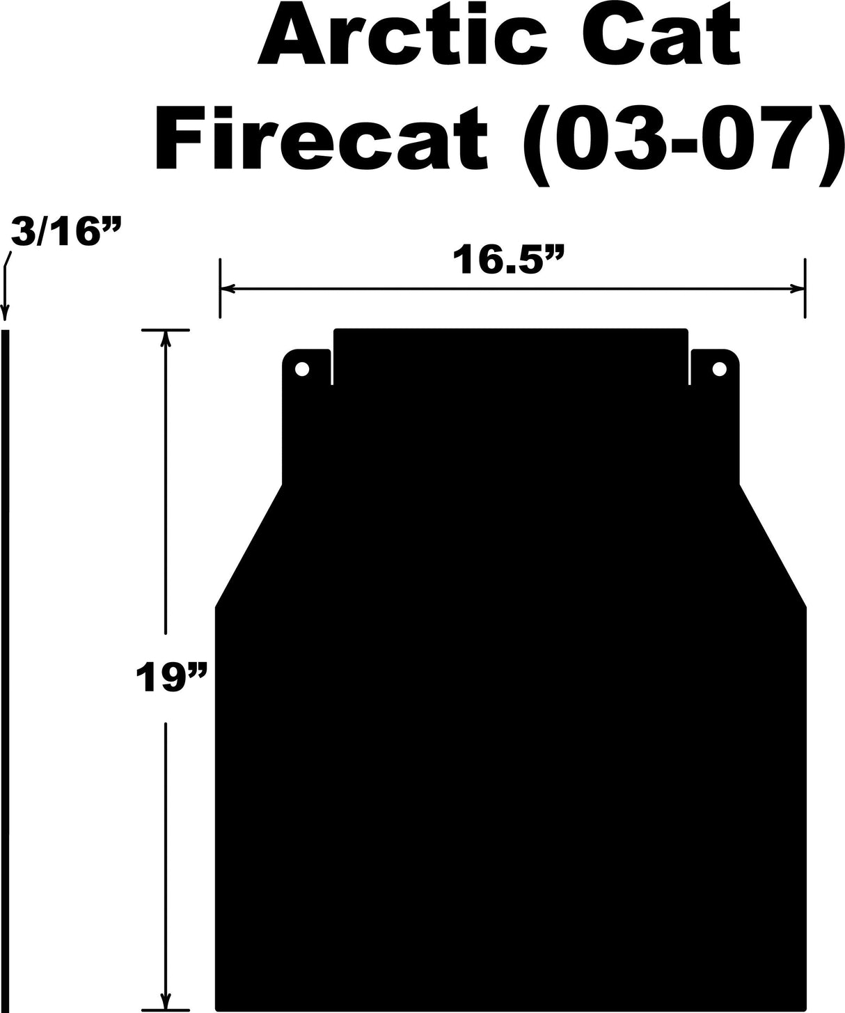 PDPSnowflap Arctic Cat Firecat/Sabercat 03-07SF-FCAT037PB