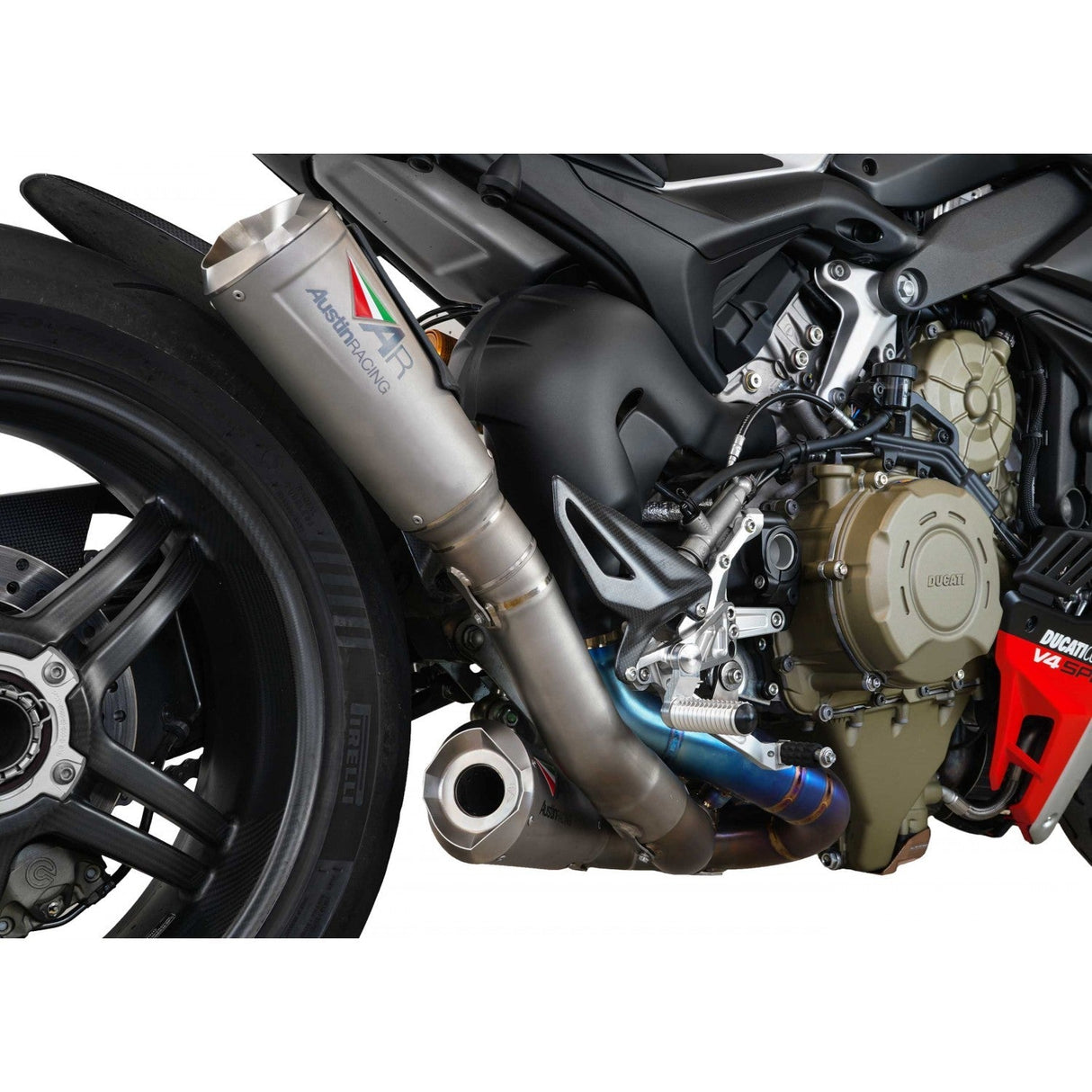 Austin Racing DUCATI V4 PANIGALE 2020 - 2024 RS2 DE-CAT COMPLIANT & RACE EXHAUST SYSTEM