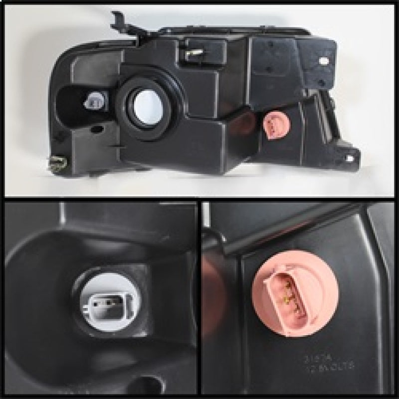 Xtune Ford F150 04-08 Amber Crystal Headlights Chrome HD-JH-FF15004-AM-C 5069825