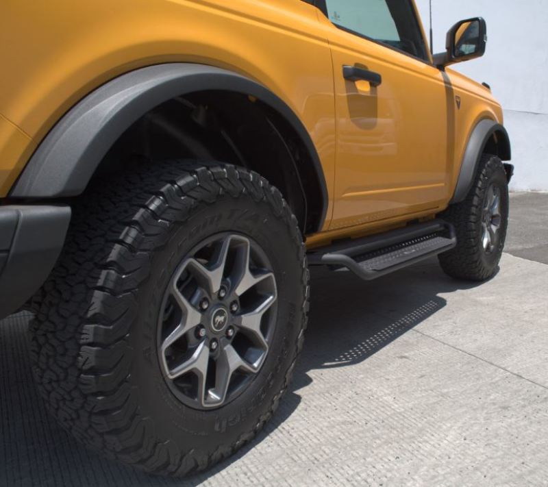 Go Rhino 2021+ Ford Bronco Dominator Extreme D1 Side Steps w/Brackets - Textured Black D14131T