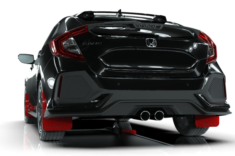Rally Armor 17-21 Honda Civic Sport & Touring (Hatch) Red UR Mud Flap w/ Black Logo MF51-UR-RD/BLK