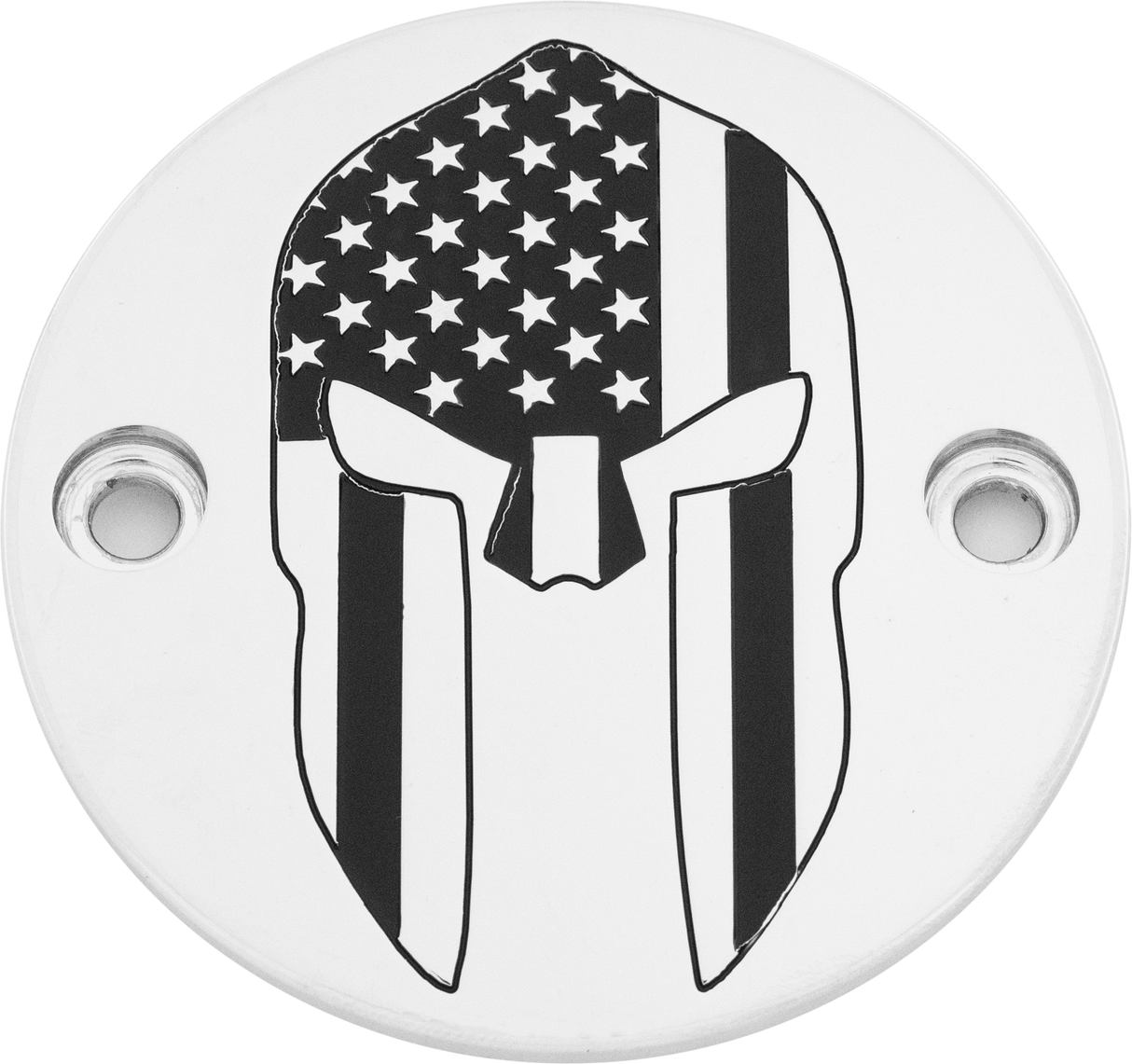 CUSTOM ENGRAVING M8 Timer Cover Spartan Chrome PATR20-63