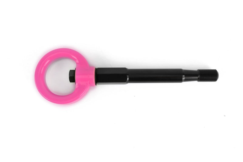 Perrin 2022 Subaru WRX / 18-21 Crosstrek Tow Hook Kit (Rear) - Hyper Pink PSP-BDY-257HP