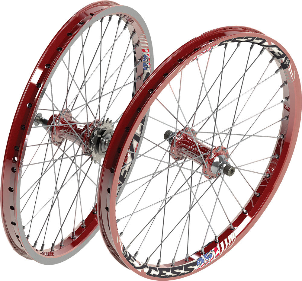 EXCESS 351 Expert Wheel Set Red 20x1-3/8" EXWH0138RDRD
