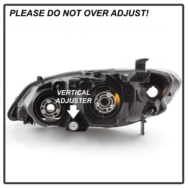xTune 04-05 Honda Civic (Excl Hatchback/Si) OEM Style Headlights - Black (HD-JH-HC04-4D-AM-BK) 9042706