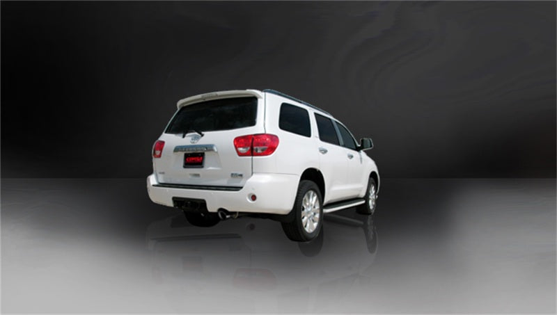 Corsa 08-13 Toyota Sequoia 5.7L V8 Touring Cat-Back Exhaust w/Black 4in Tip 14573BLK