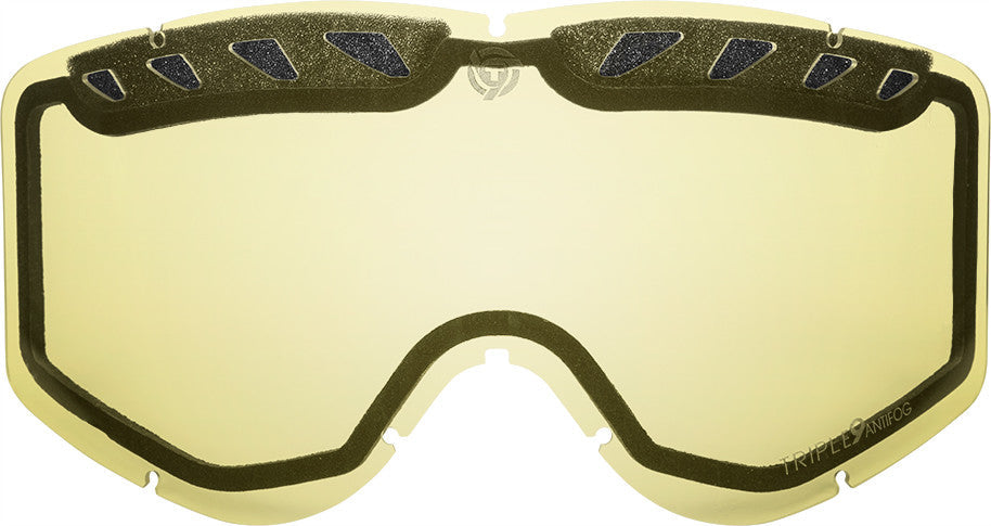 TRIPLE 9 Saint Goggle Replacement Lens (Yellow) SKG-27 LENS YEL