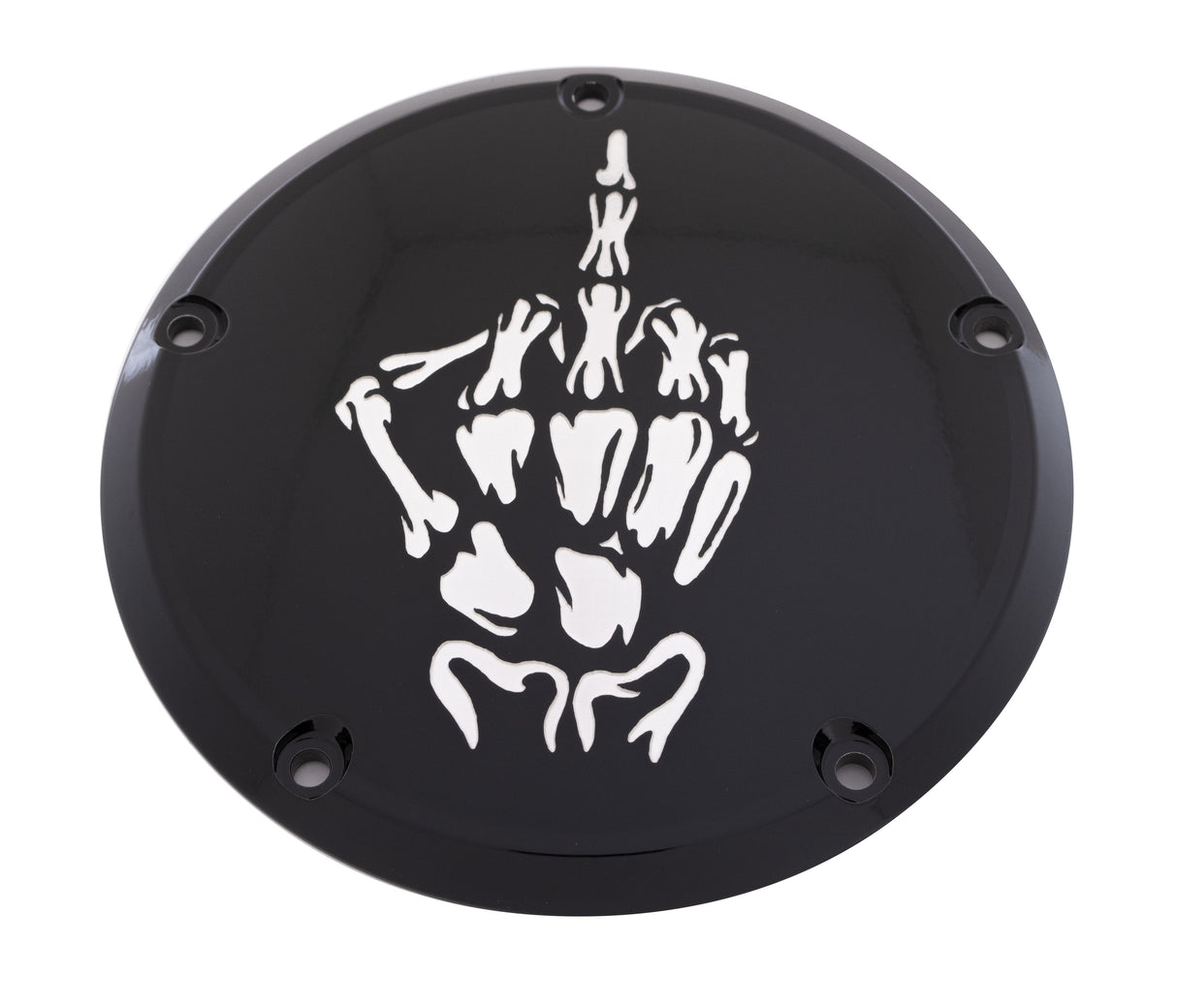 CUSTOM ENGRAVING Tc Timer Cover Bone Finger Black SKUL24-04BG
