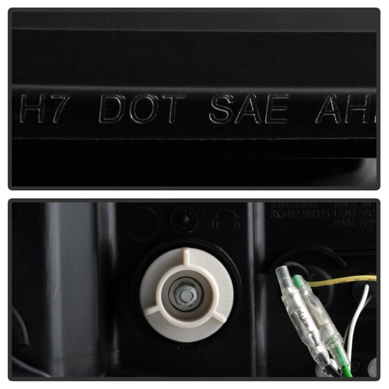 Spyder Subaru Impreza WRX 15-20 Halogen High-Power LED Headlights- Black PRO-YD-SWRX15HALAP-SBSEQ-BK 5088093