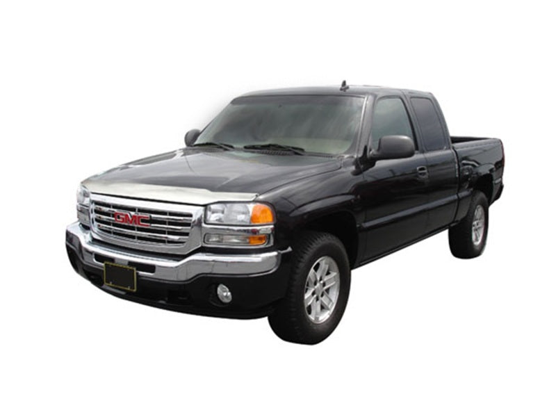 AVS 99-07 GMC Sierra 1500 Aeroskin Low Profile Hood Shield - Chrome 622015