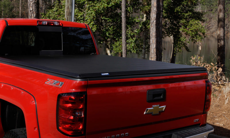 Lund 22-23 Ford Maverick (4.5ft Bed) Hard Fold Tonneau Cover - Black 969380