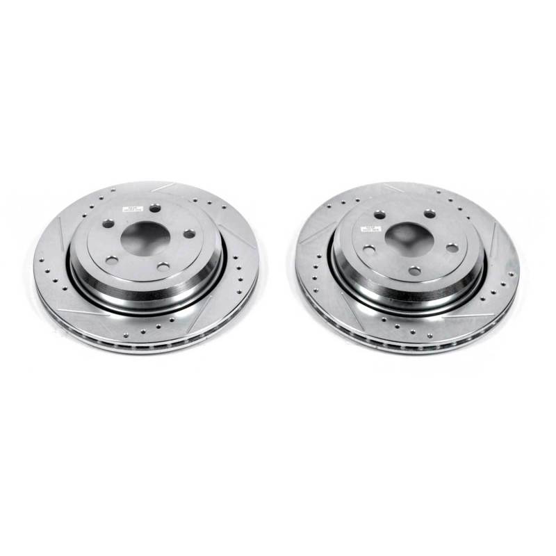 Power Stop 11-19 Dodge Durango Rear Evolution Drilled & Slotted Rotors - Pair AR83077XPR