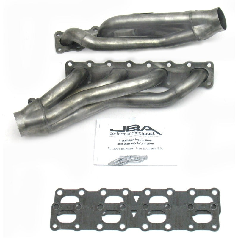 JBA 04-15 Nissan 5.6L VK56DE Oval Port 1-5/8in Primary Raw 409SS Cat4Ward Header 1400S