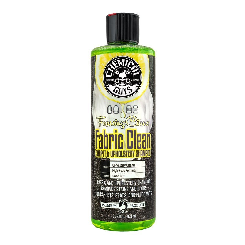 Chemical Guys Foaming Fabric Clean Carpet/Upholstery Shampoo & Odor Eliminator - 16oz CWS20316