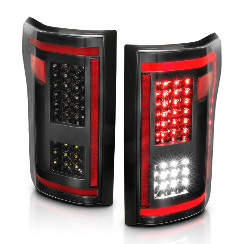 ANZO 15-17 Ford F-150 LED Taillights Black w/ Sequential 311293