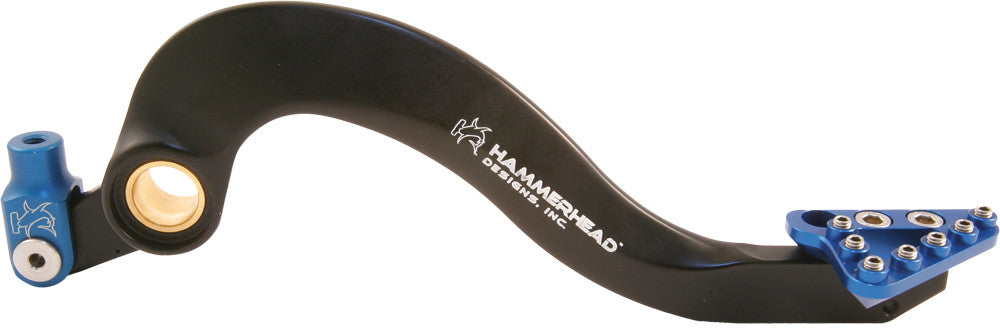 HAMMERHEAD Forged Aluminum Rear Brake Pedal Black/Blue 12-0764-21-20