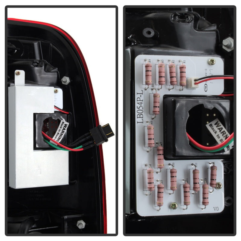 Spyder 08-16 Ford Super Duty F-250 V3 Light Bar LED Tail Lights - Red Clear (ALT-YD-FS07V3-LBLED-RC) 5084736