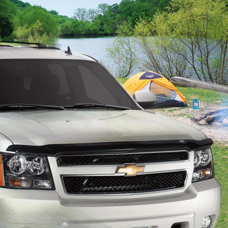 AVS 07-13 Chevy Silverado 1500 Hoodflector Low Profile Hood Shield - Smoke 21136