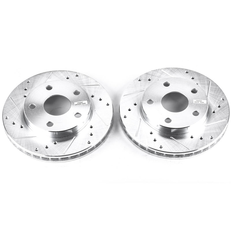 Power Stop 91-95 Toyota MR2 Front Evolution Drilled & Slotted Rotors - Pair JBR590XPR