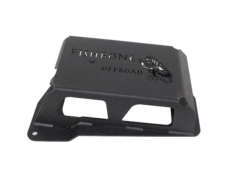 Fishbone Offroad 07-11 Jeep Wrangler JK Steel EVAP Canister Skid Plates - Black Textured Powdercoat FB23061