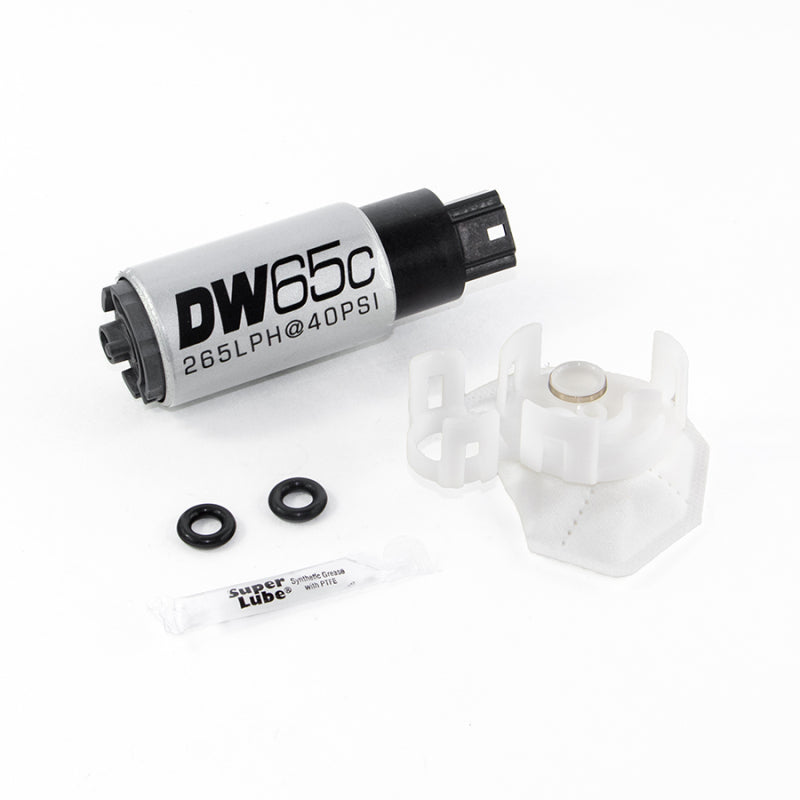DeatschWerks 265 LPH Compact In-Tank Fuel Pump w/ Set Up Kit 08-15 Mitsu EVO X, 06-13 MazdaSpeed 3/6 9-651-1026