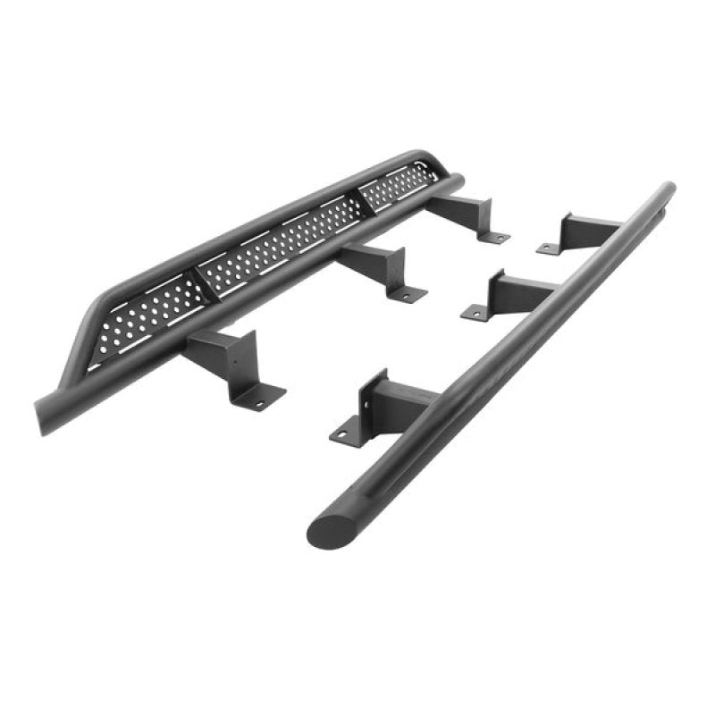 Go Rhino 18-23 Toyota Tacoma 4Door Frame Mount Sliders - Textured Black FS4429T