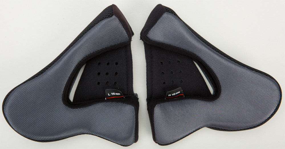 GMAX Gm-44 Cheek Pads 15mm Grey Xl G999662
