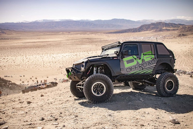 DV8 Offroad 07-18 Jeep Wrangler JK Metal Heat Dispersion Hood - Primer Black HDMB07-02