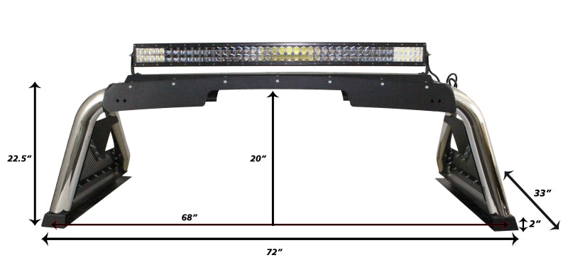 Go Rhino 07-20 Toyota Tundra Sport Bar 2.0 (Full Size) - SS 911000PS