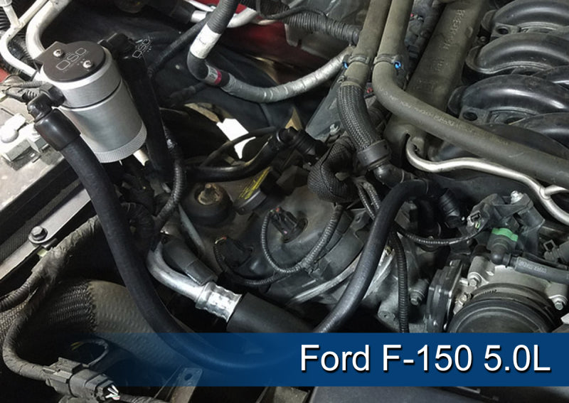 J&L 2011-2023 Ford F-150 2.7L/3.5L/5.0L Passenger Side Oil Separator 3.0 - Clear Anodized 3016P-C